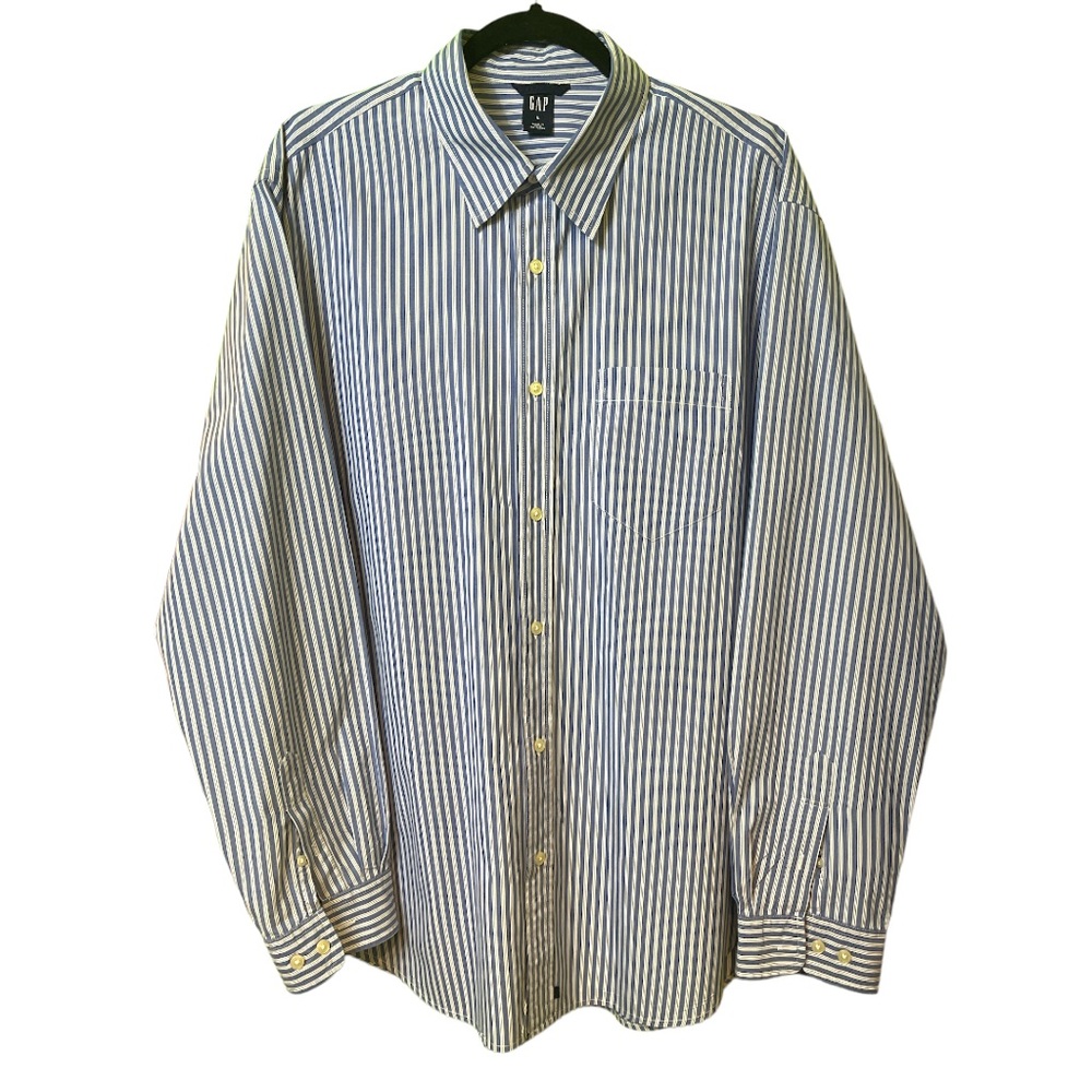 Gap Mens Button Down Dress Shirt Size Large